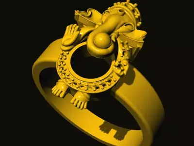 ganesh ring 3D print model