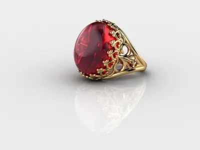 Antique Ring Free 3D print model