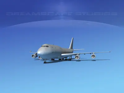 Boeing 747-8 Freighter Bare Metal 3D model