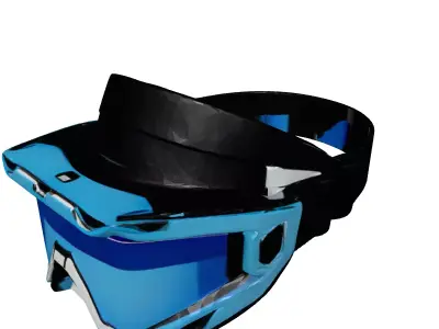 Sleek SciFi Visor 3D model