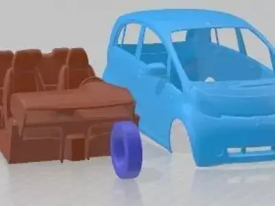 Mitsubishi i MiEV 2012 Printable Car 3D print model