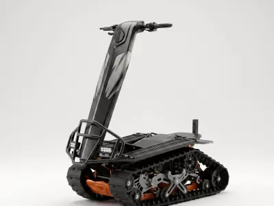 DTV Shredder All-Terrain Dual-Tracked Vehicle Low-poly 3D model