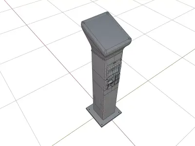 Parking Meter Machine 3D model