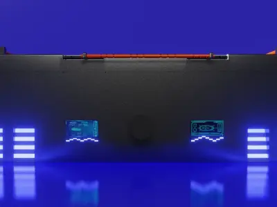 Sci-fi box Low-poly 3D model 5