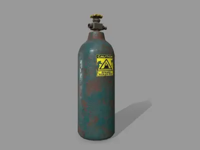 Propane Tank Low-poly 3D model 10