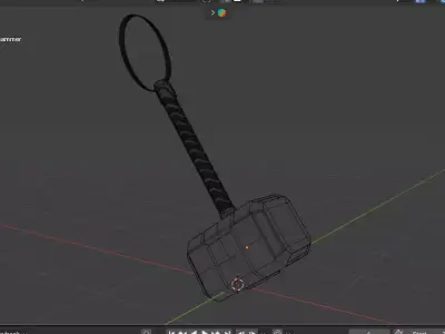 high quality  hammer 3D model