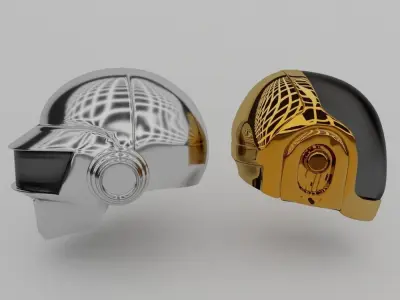 Helmet Daft Punk 3D model