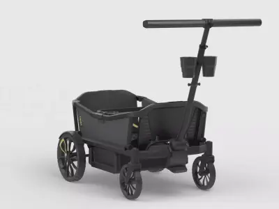 Baby stroller 3D model 3D model 24