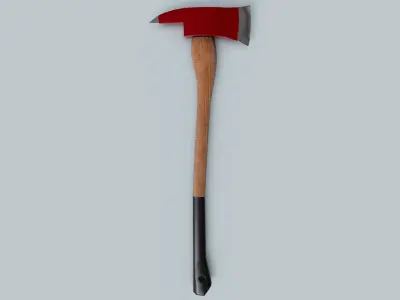 Firefighter Pick Head Axe Low-poly 3D model