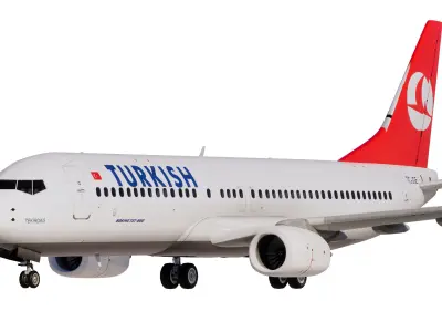 Turkish Airlines Boeing 737-800 3D model