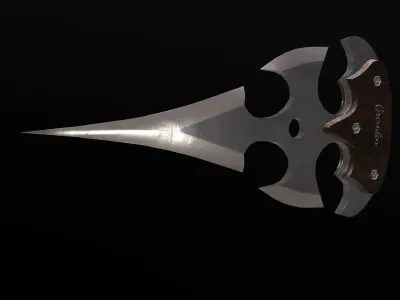 Push dagger Gremlin Low-poly 3D model