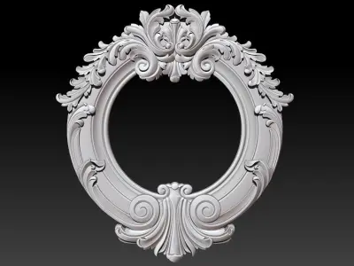 Mirror frame 3d - CNC machine - 3D CNC 3D print model