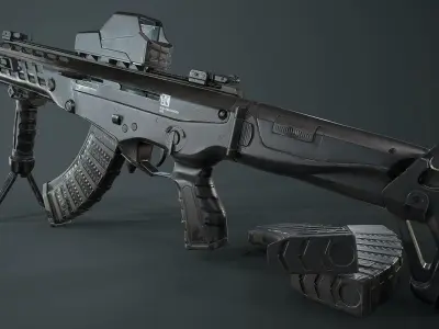 AK ALFA Low-poly 3D model