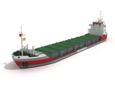 Cargo Boat 3D model