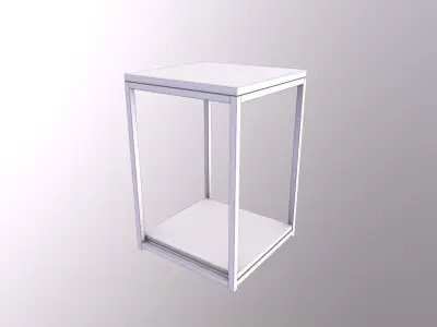 Furniture End Table Industrial Low-poly 3D model