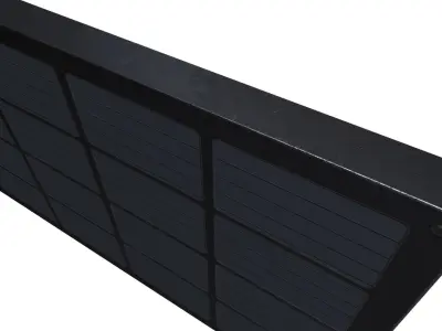 Wall vent metal Low-poly 3D model