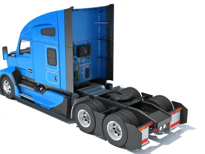 Sleeper Cab Tractor Truck 3D model purchase