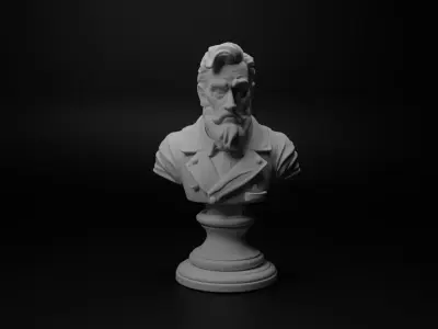 Sword Master Bust Chess 3D print model
