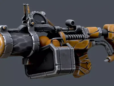 gun krisavchik fun-art Low-poly 3D model
