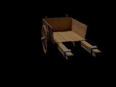 Old cart Free 3D model purchase