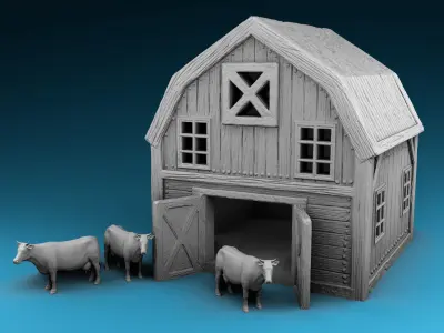 Stylized Middle Ages Set Part 6 3D print model