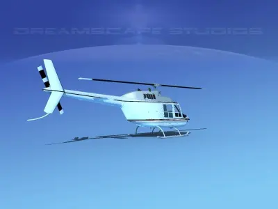 Bell 206 JetRanger V20 3D model
