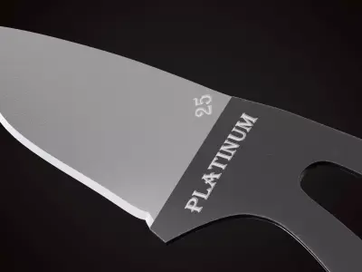 Knife 1 D Low-poly 3D model