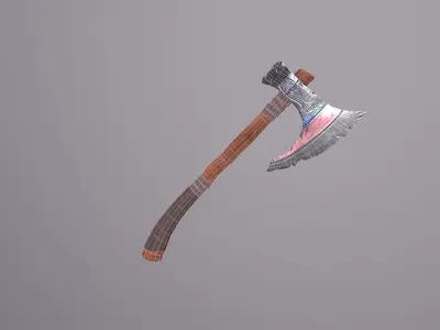 Game-ready Axe Low-poly 3D model