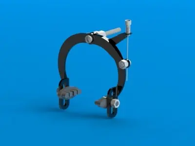 Shoe Brake Mechanism Free 3D model