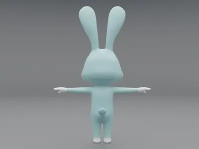 3D Bunny Cartoon 3D model