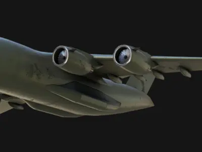 C-17 Globemaster III Low-poly 3D model