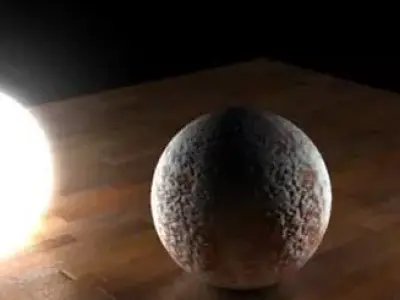 Area light sample scene Free 3D model