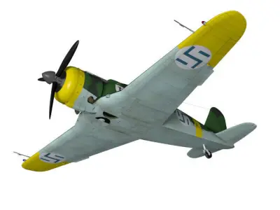 Fiat G50 Freccia Finnish Air Force 3D model