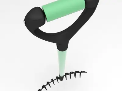 Gardening bedding fork 3d model 3D model