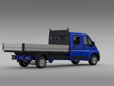 Peugeot Boxer  Crew Cab Truck 2017 3D model
