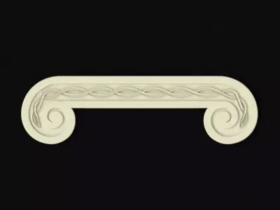 Central decor ornament for furniture Free 3D model 23