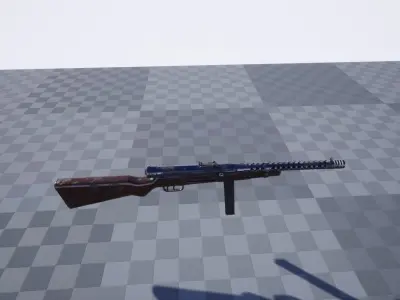 Beretta rifle Low-poly 3D model