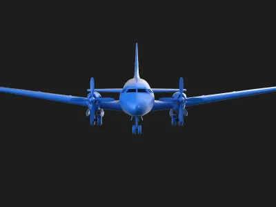 HAWKER SIDDELEY HS 748 3D print model