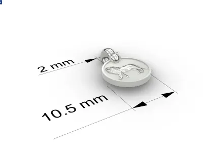 Maniset Silver Jewellery - Tamil Baby Ornament 3D Model 3D print model