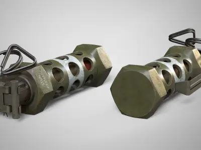 M84 Flashbang Hand Grenade AAA Game Ready Low-poly 3D model