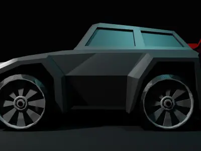 A LOW-POLY SPORT CAR Free low-poly 3D model