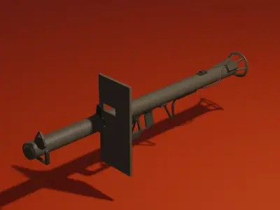 low poly Panzerschreck Low-poly 3D model