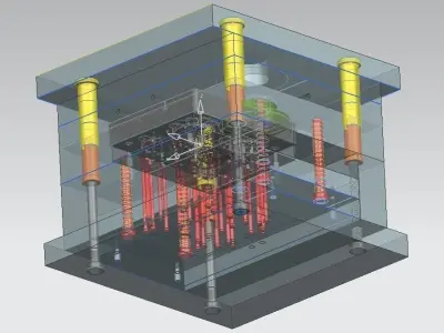 Pressure Die Cast Mold Free 3D model