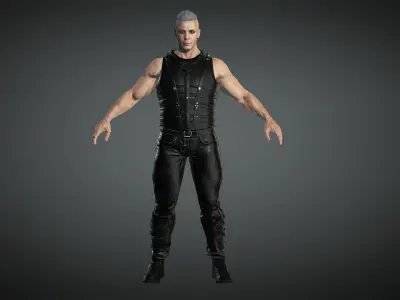 Till Lindemann Low-poly 3D model