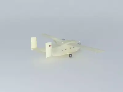 SHORT Skyvan british FULL INTERIOR 3D model