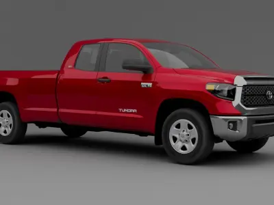 Toyota tundra 2022 Low-poly 3D model