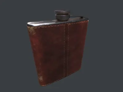 Old Flask v1 Low-poly 3D model