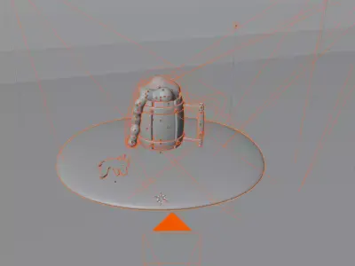 Viking Glass Animation 3D model