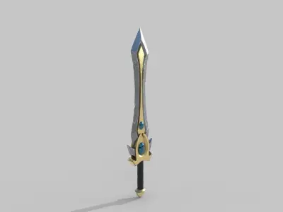 Sword Low-poly 3D model 78