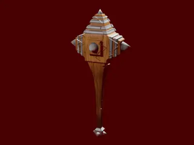 Midavel smash hummer Low-poly 3D model